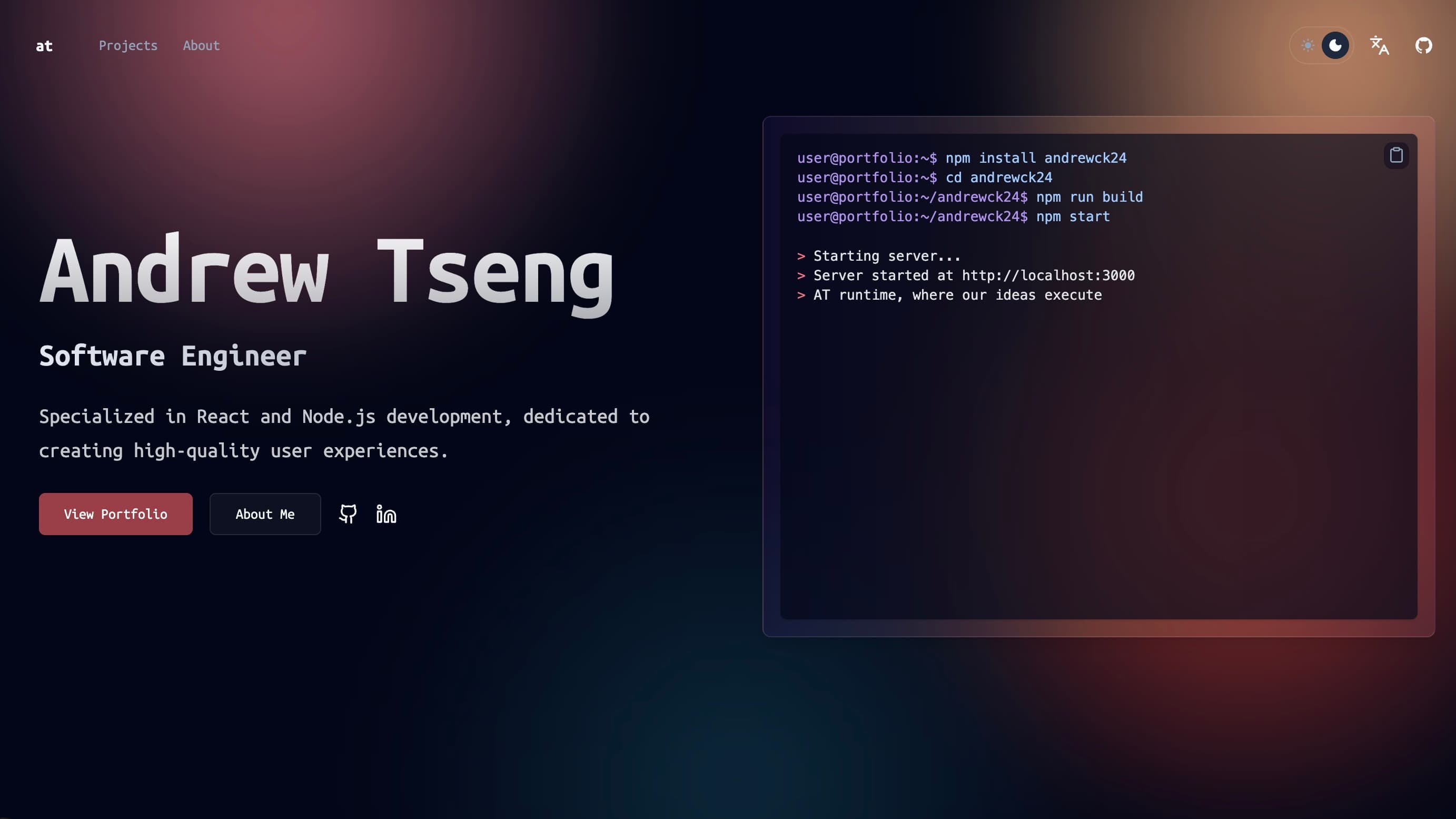 個人作品集網站